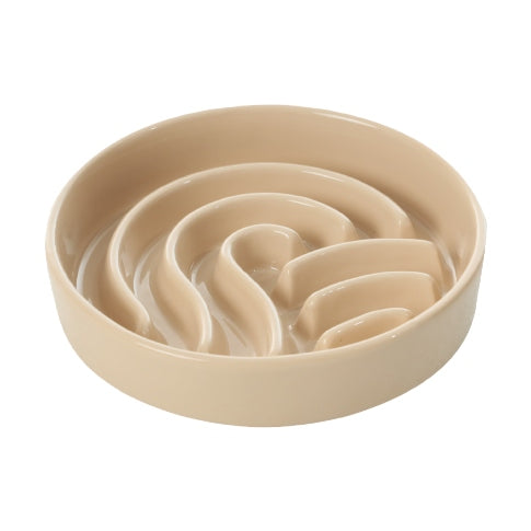 [Wave] Gamelles anti-glouton pour chien - Rose / Beige / Orange