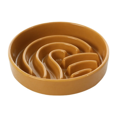 [Wave] Gamelles anti-glouton pour chien - Rose / Beige / Orange