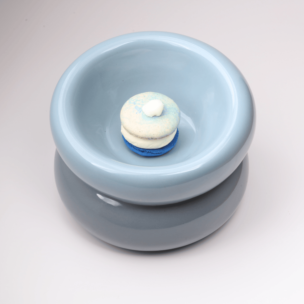 Gamelle soufflée - Bleu givré