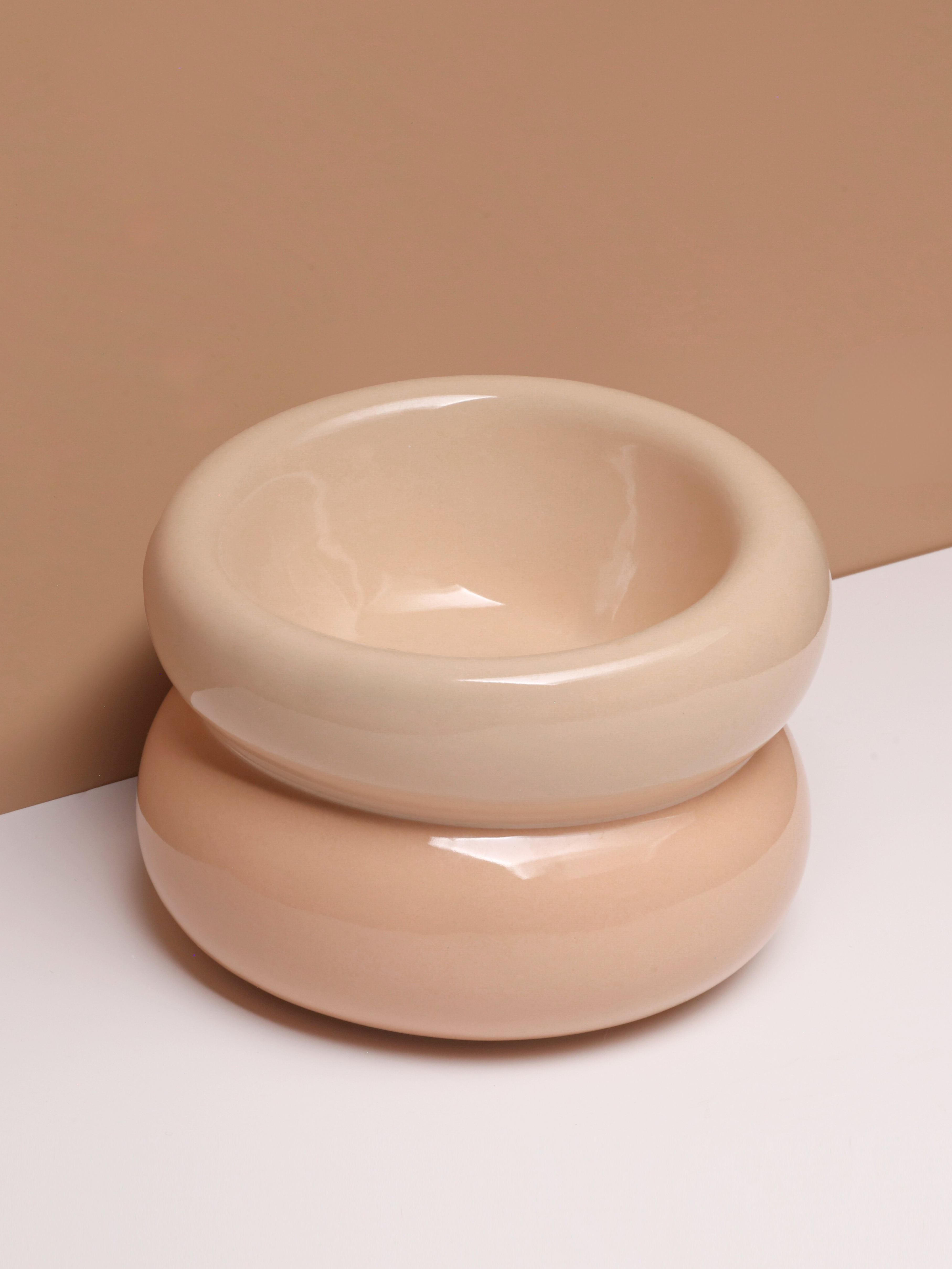 Gamelle Soufflé pour animaux de compagnie - Beige crème