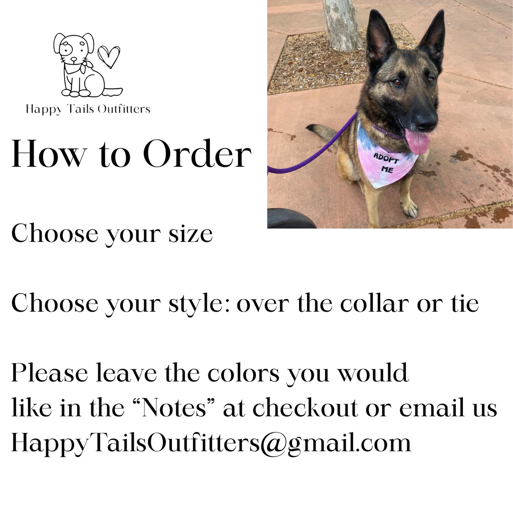 Adopt Me Tie Dye Dog Bandana Best Seller
