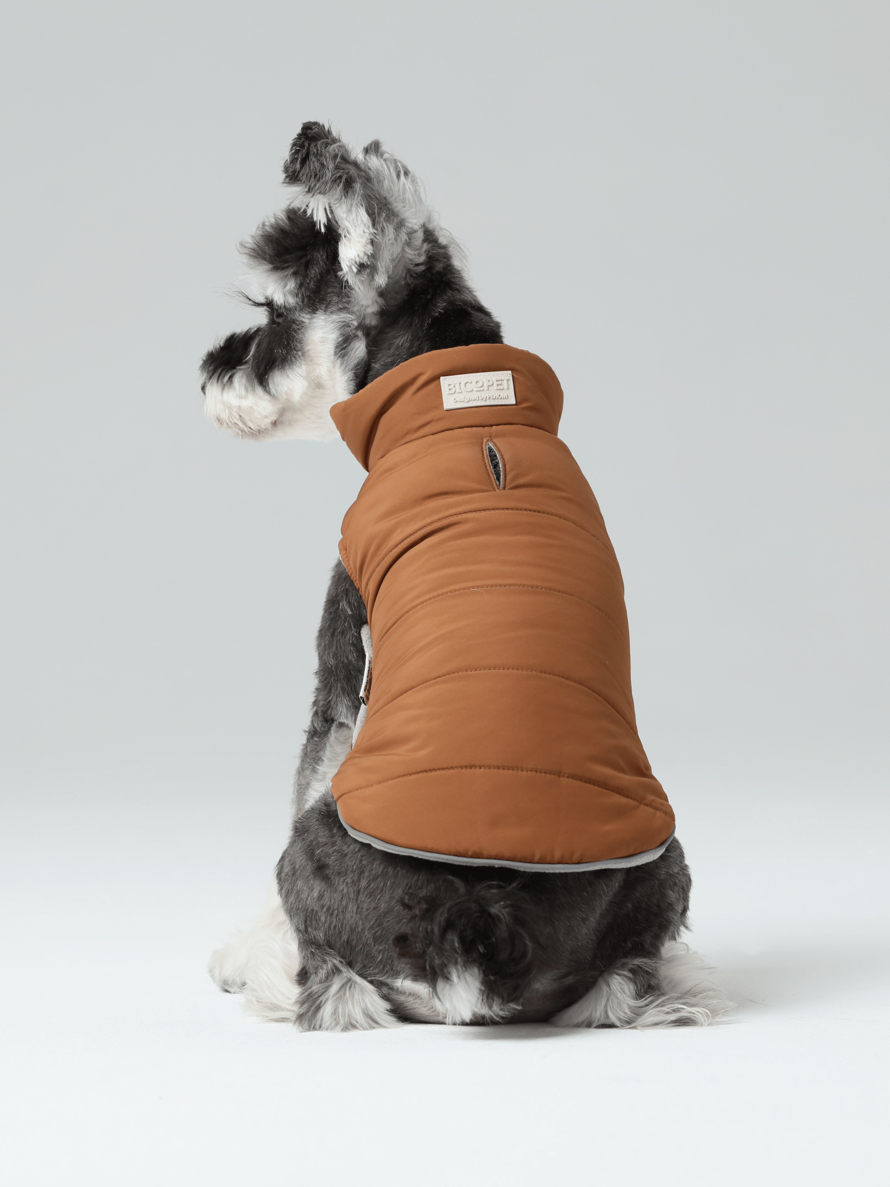 Gilet réversible pour chien - Orange Gris