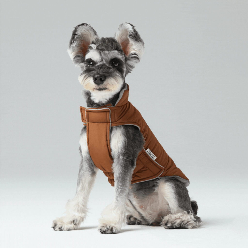 Gilet réversible pour chien - Orange Gris