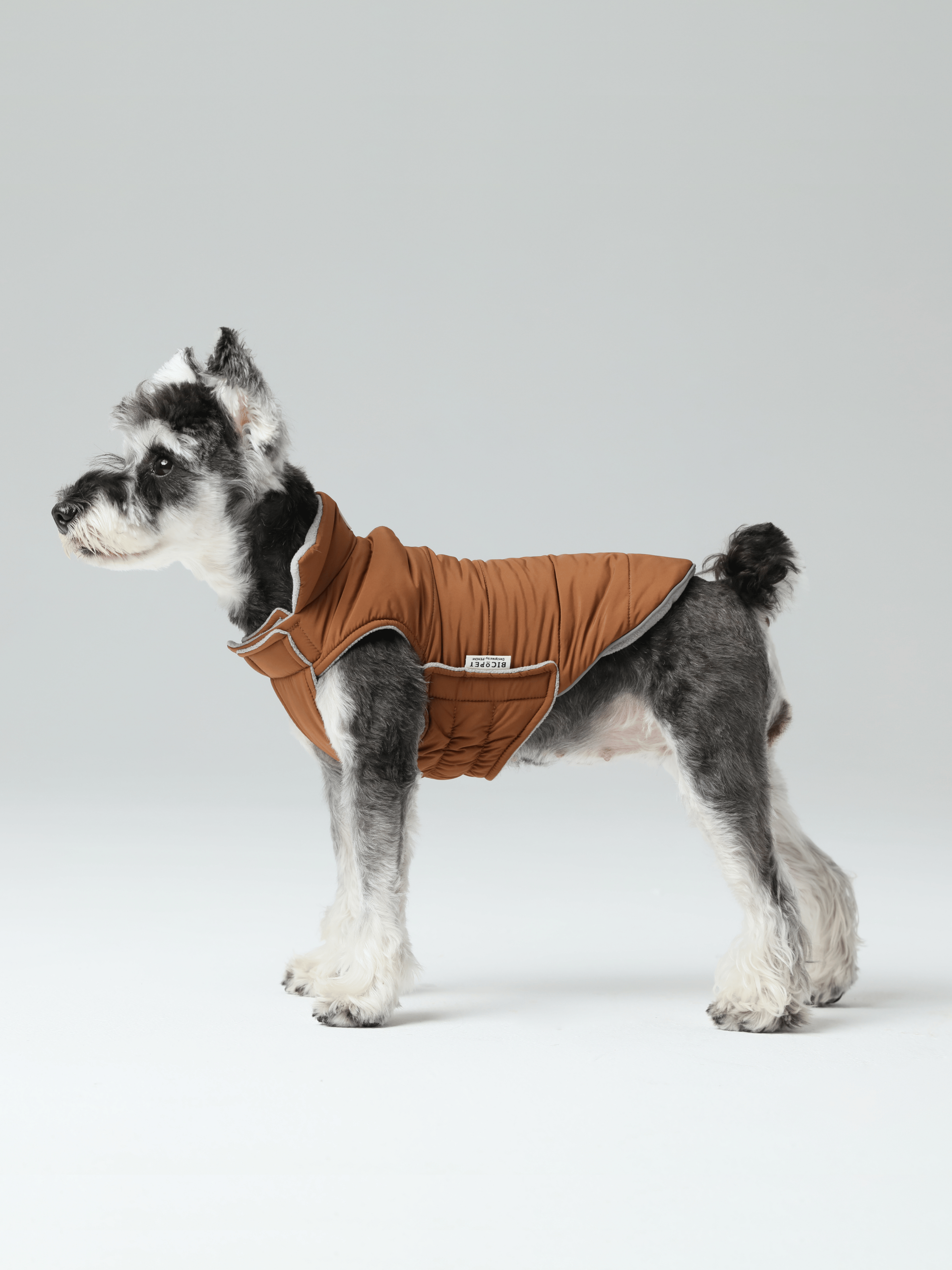 Gilet réversible pour chien - Orange Gris
