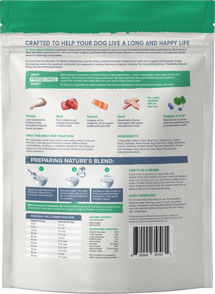 Nourriture pour chiens Dr Marty Essential Wellness Volaille - Lyophilisée