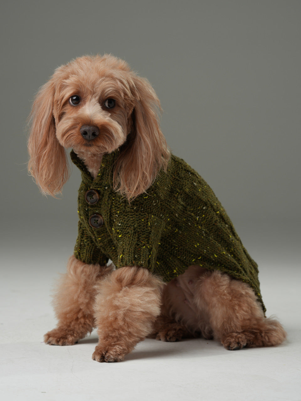 PULL POUR ANIMAL GLACIER - VERT OLIVE