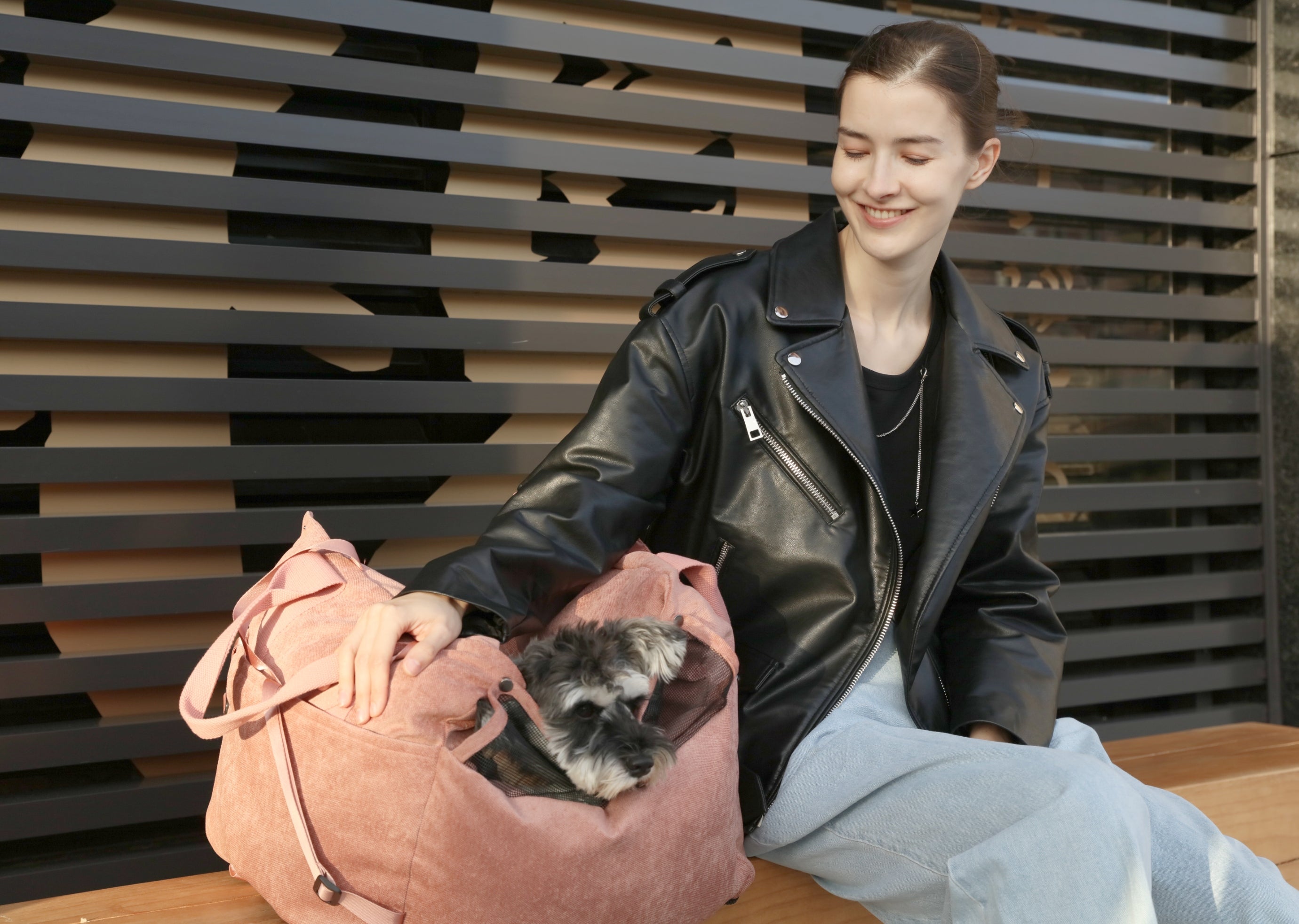 Siège auto pour chien Puff Guard - Rose