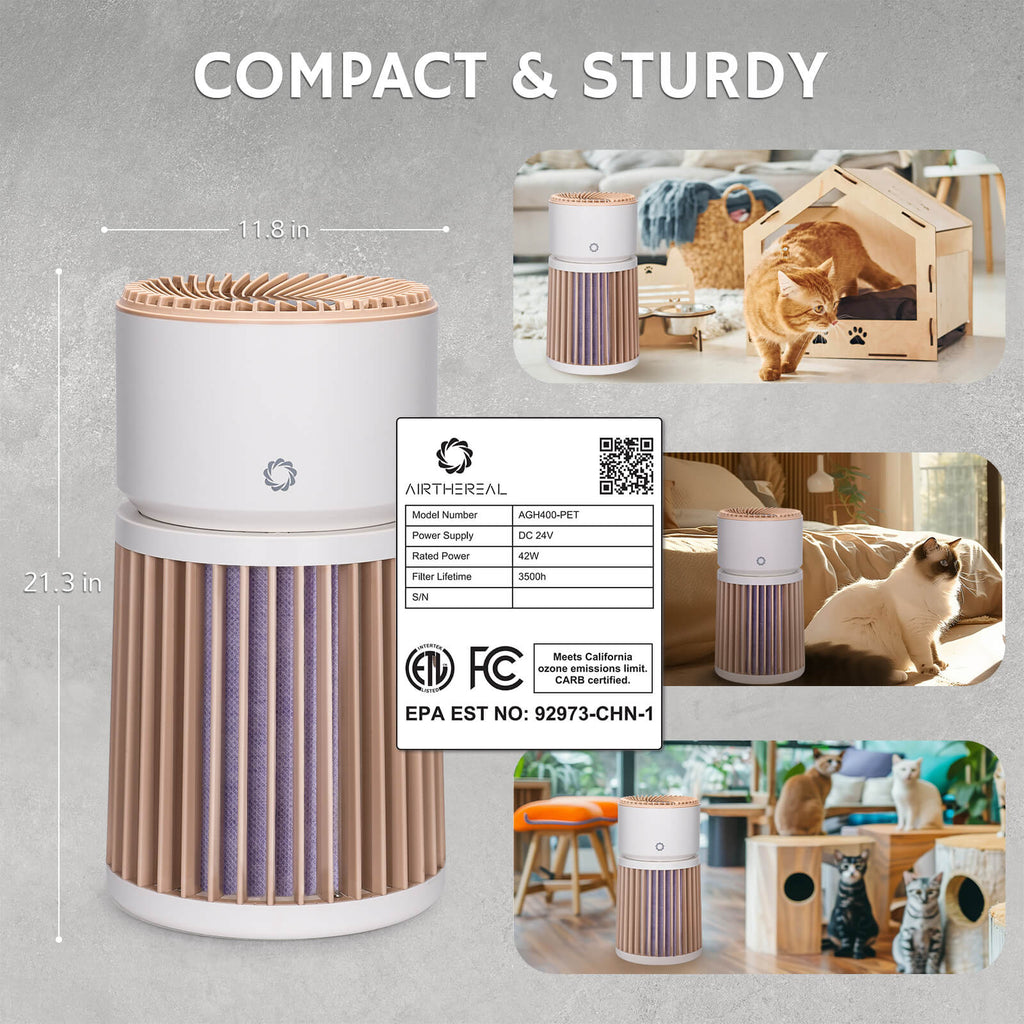 Purificateur d'air pour animaux de compagnie Glory Days AGH400