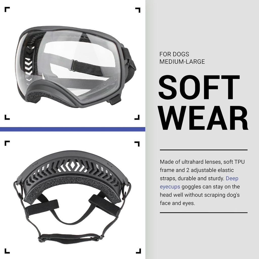 Motorcycle Dog Goggles Tactical Windproof For Large Dog