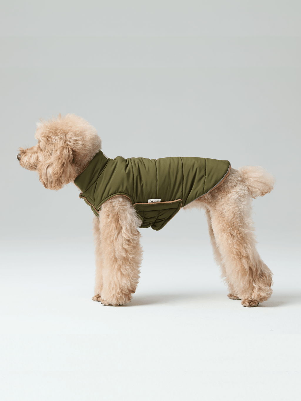 Gilet réversible pour chien - Vert marron