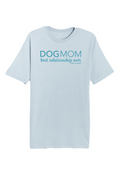 T-shirt : Maman Chien (Unisexe, Bleu clair)