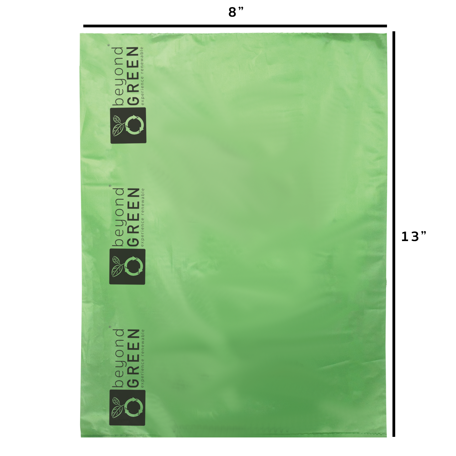 Dog Waste Bags – 200-Count Core Roll 8" x 13" – Made in USA