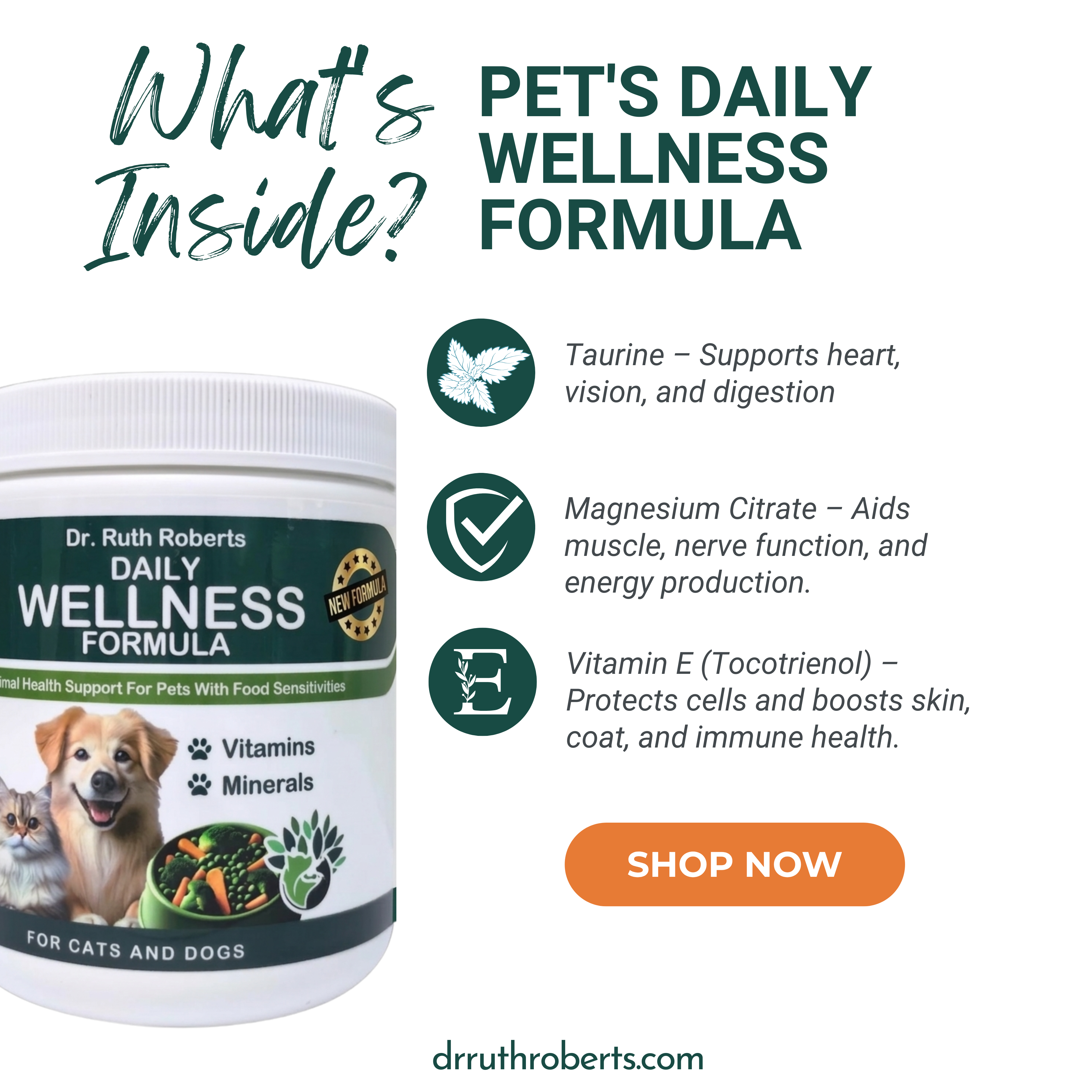 Formule Quotidienne de Bien-être pour Animaux de Compagnie - Pour Animaux Souffrant d'Allergie au Porc/Bœuf