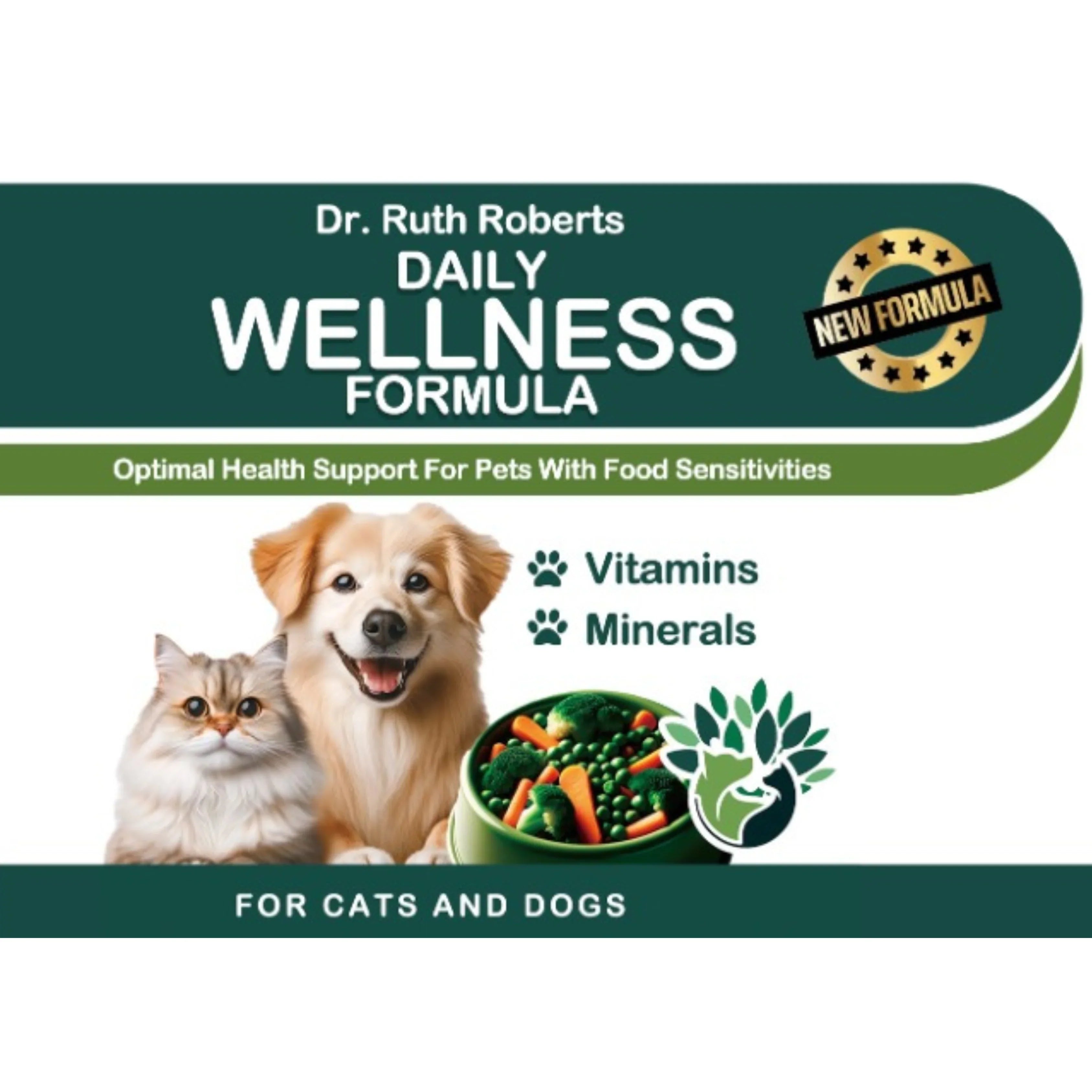 Formule Quotidienne de Bien-être pour Animaux de Compagnie - Pour Animaux Souffrant d'Allergie au Porc/Bœuf