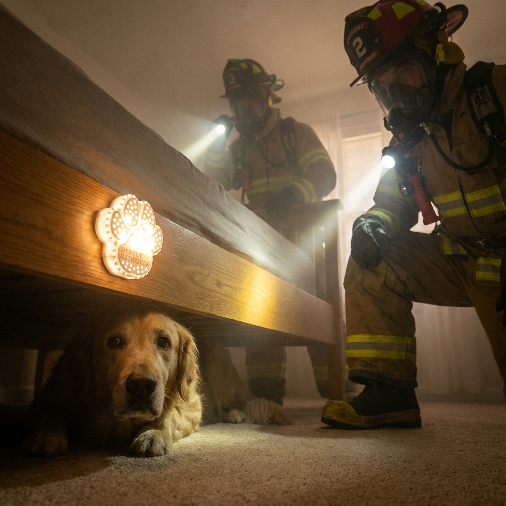 Détecteur de fumée pour animaux Rescue+Retriever™ — Conçu par un pompier pour sauver vos animaux