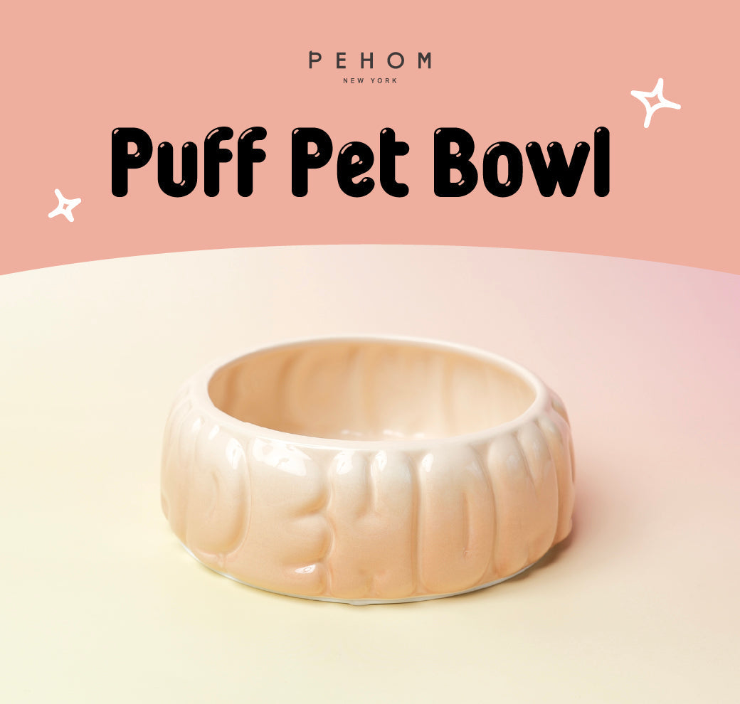 Bol pour animaux Puff - Caramel dégradé