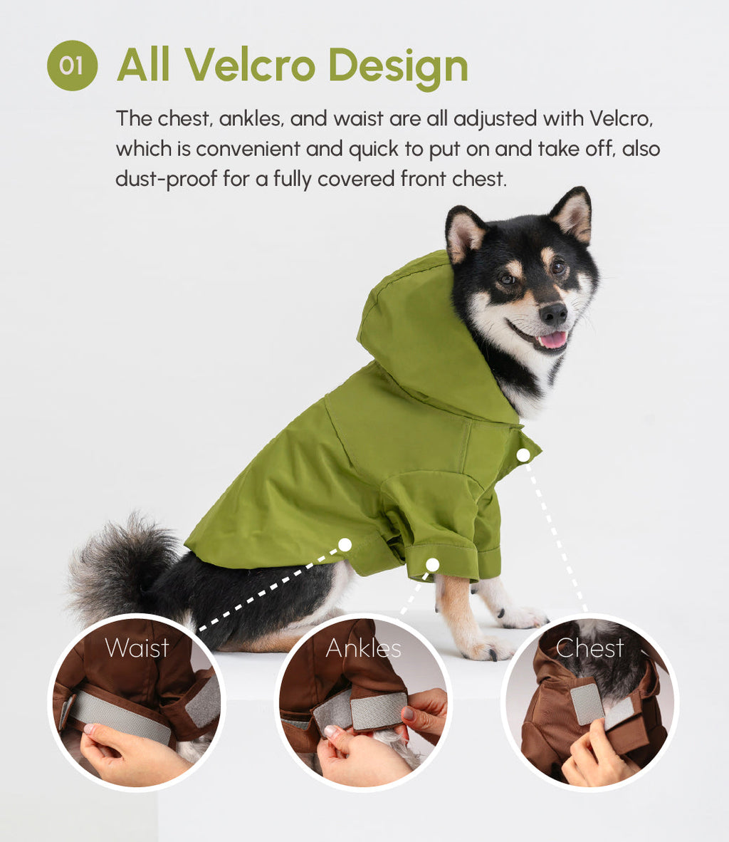 Imperméable ajustable à scratch Tribeca - Olive