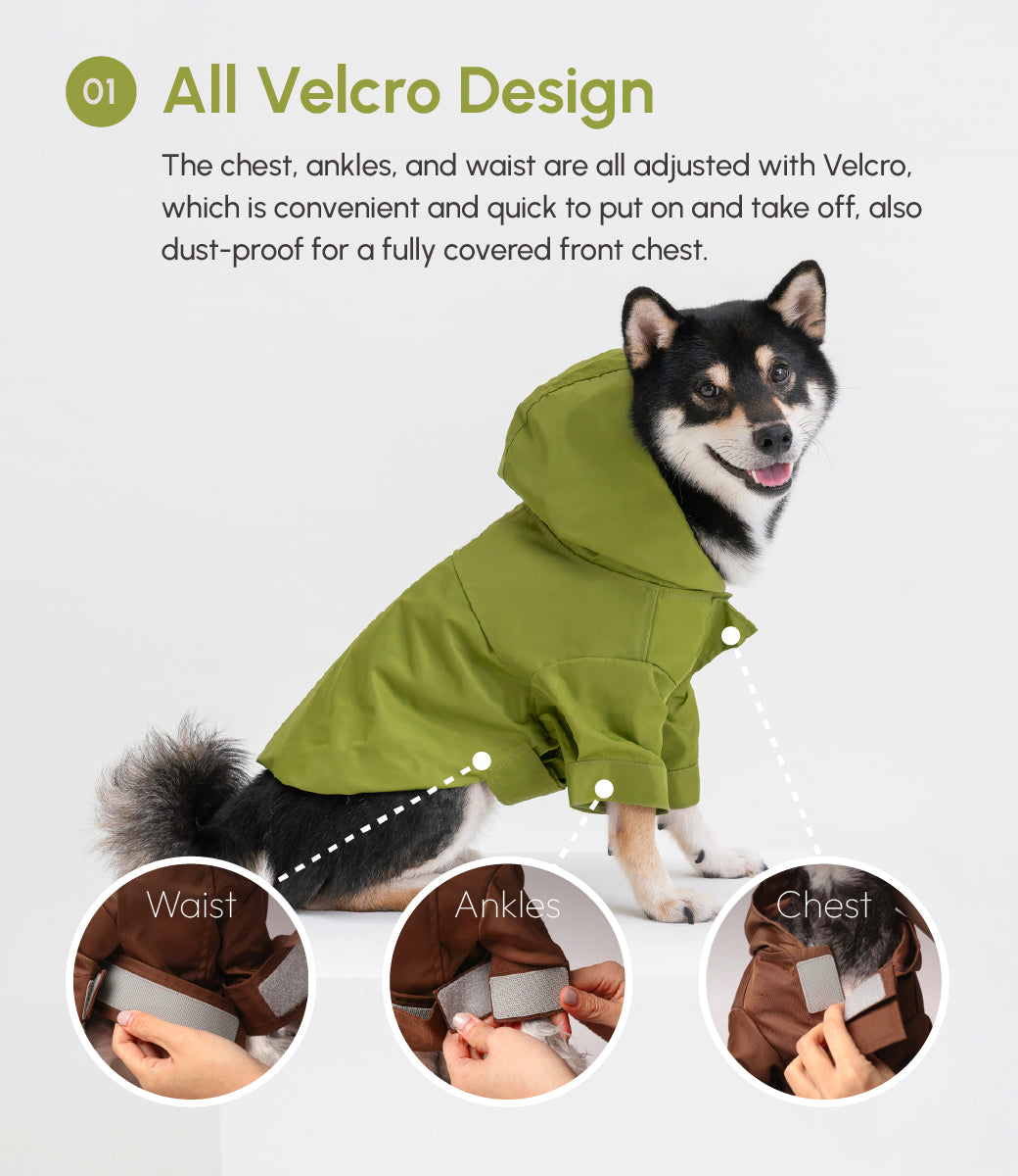 Imperméable ajustable à scratch Tribeca - Olive