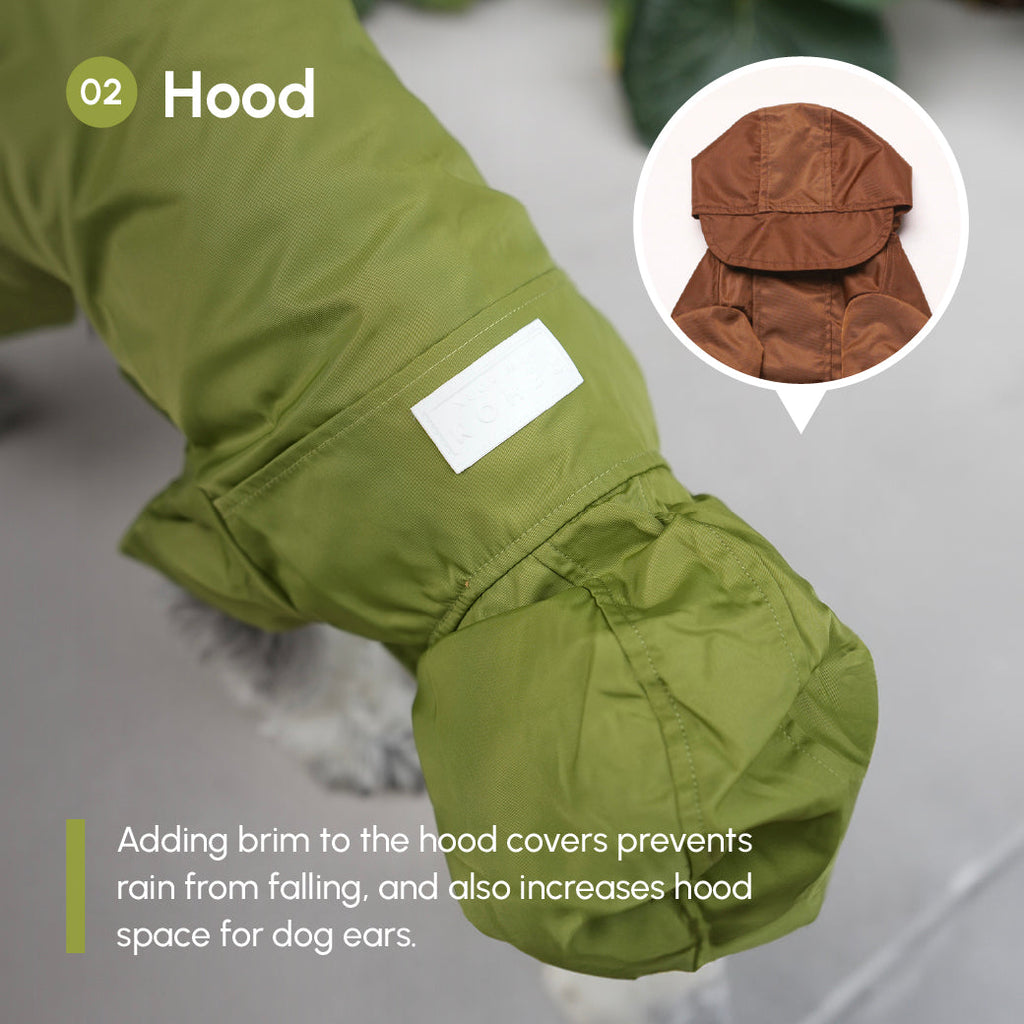 Imperméable ajustable à scratch Tribeca - Olive