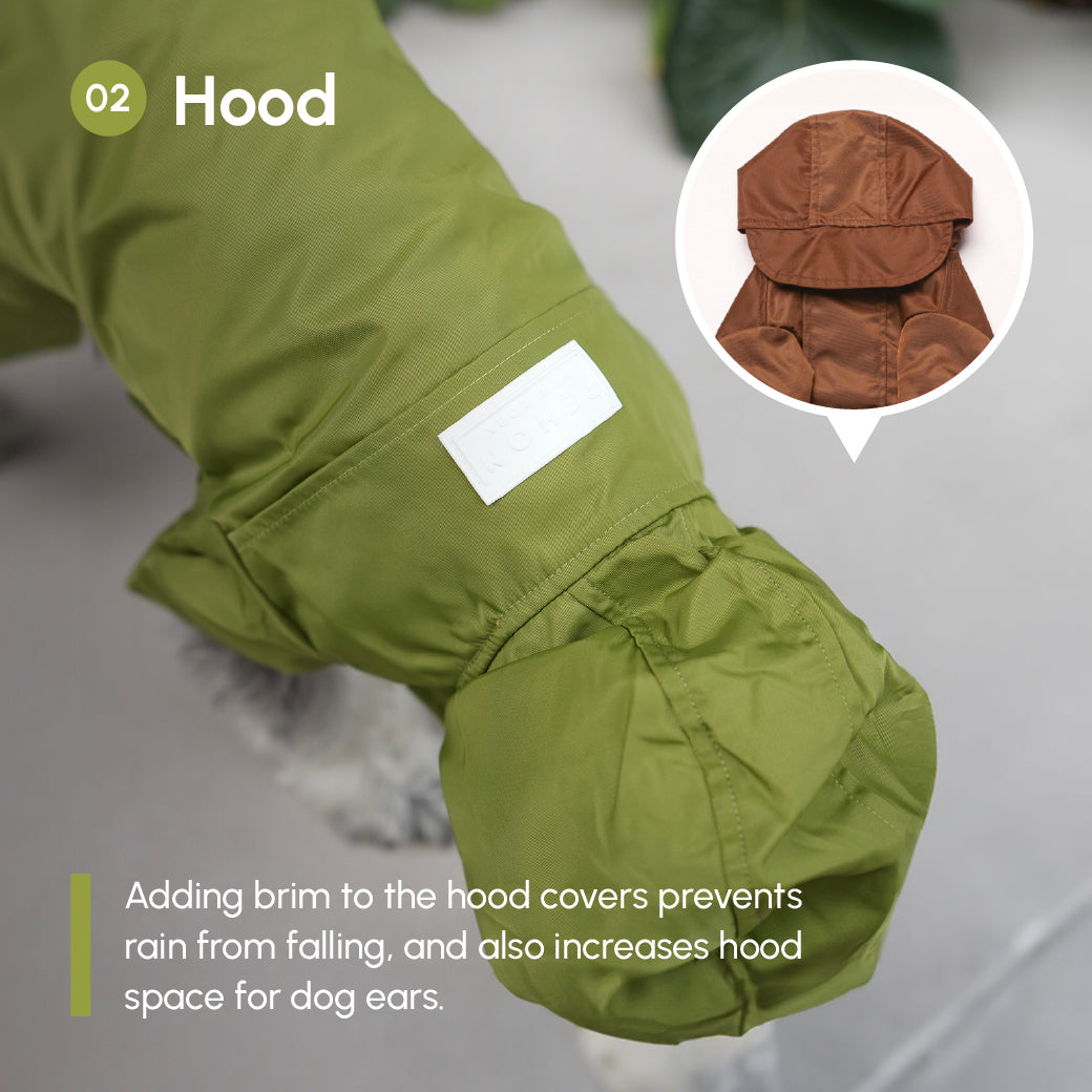 Imperméable ajustable à scratch Tribeca - Olive
