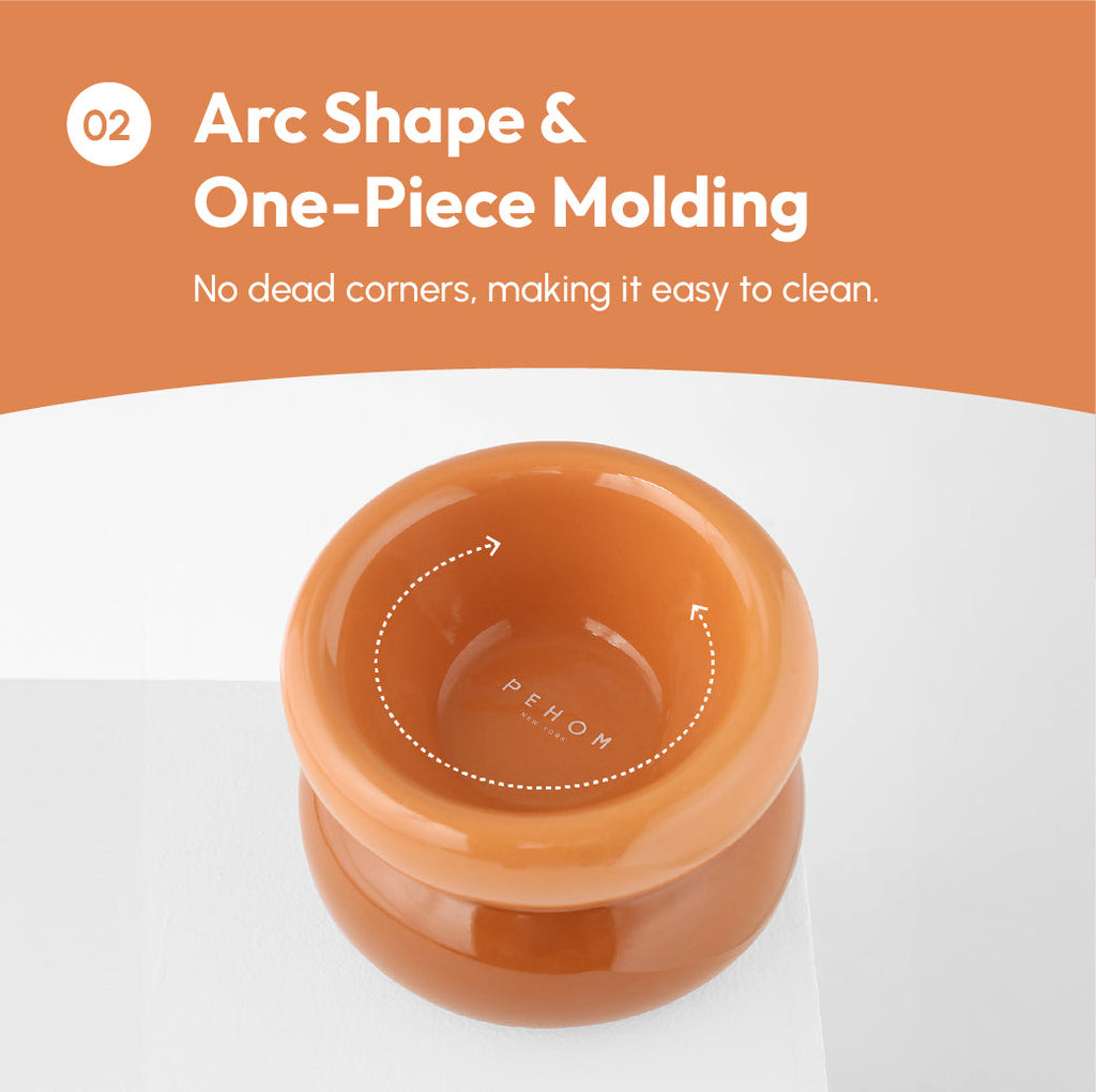 Gamelle Soufflé pour animaux de compagnie - Orange ambré