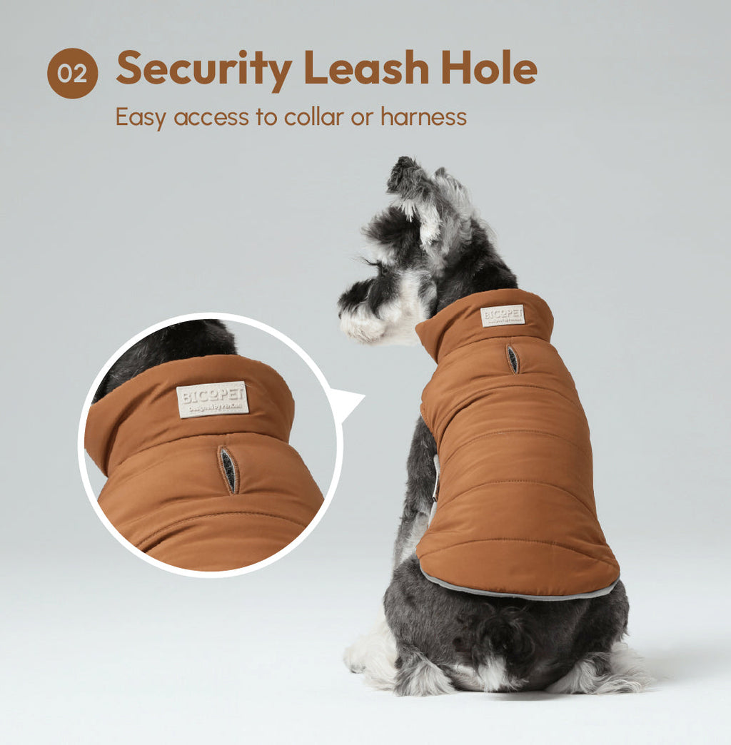 Gilet réversible pour chien - Orange Gris