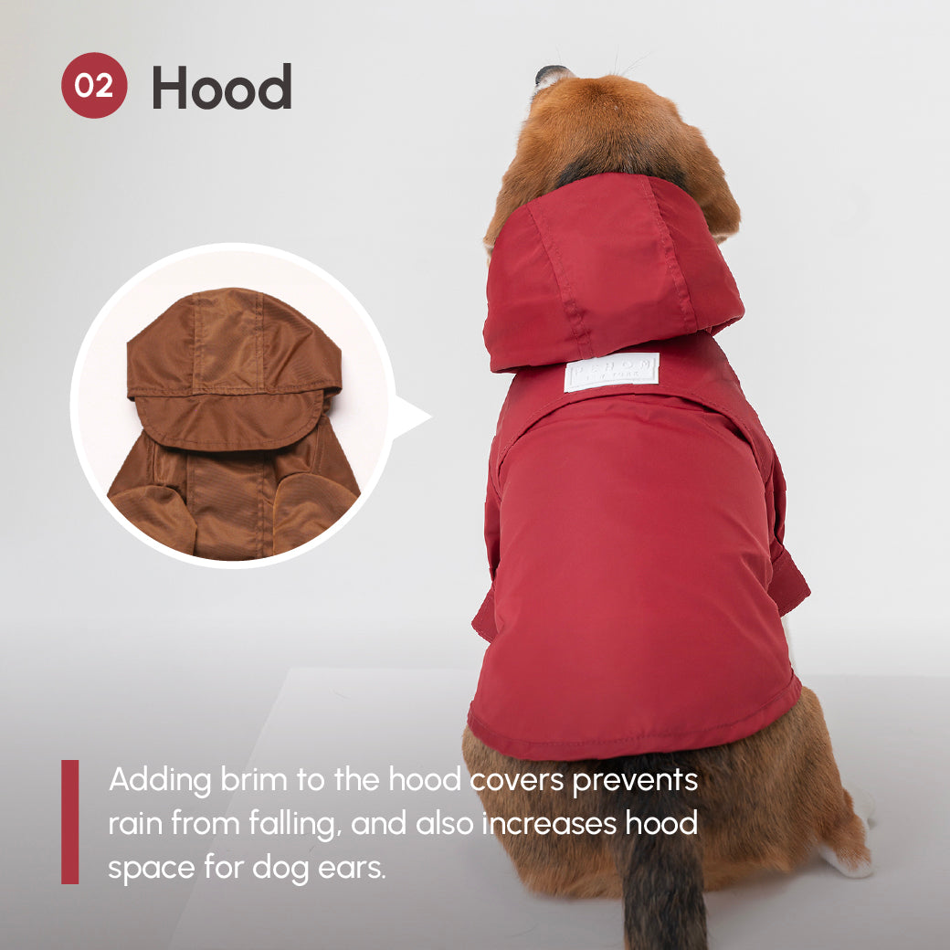 Imperméable à velcro réglable Tribeca - Bordeaux