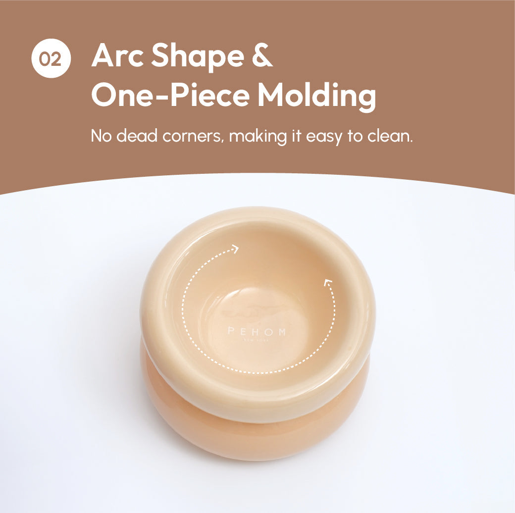 Gamelle Soufflé pour animaux de compagnie - Beige crème