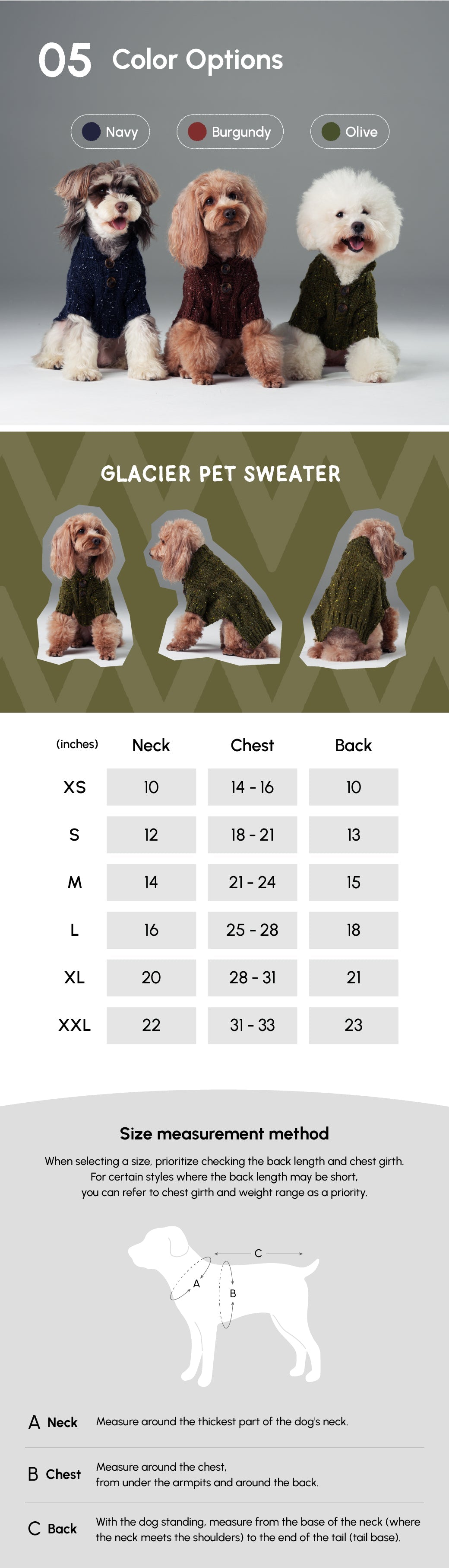 PULL POUR ANIMAL GLACIER - VERT OLIVE