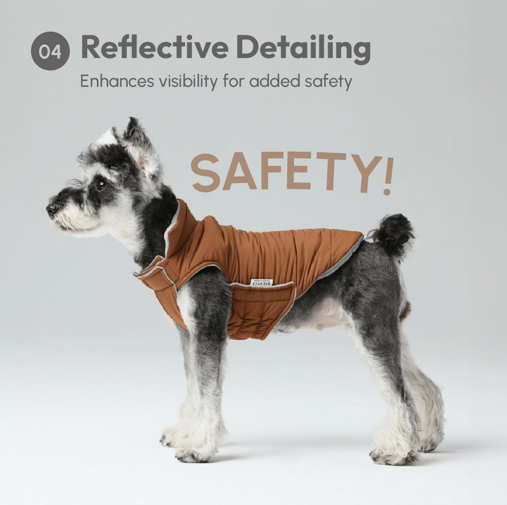 Gilet réversible pour chien - Orange Gris