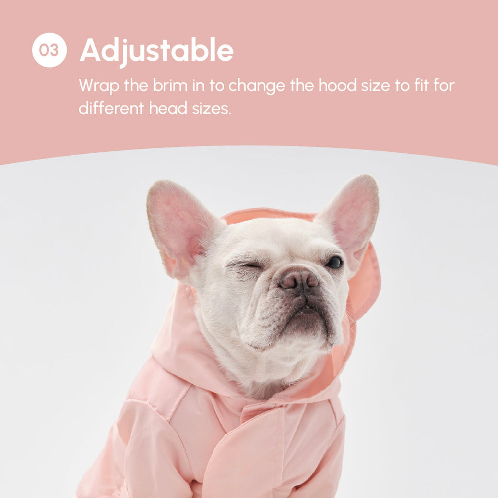 Imperméable Tribeca réglable à scratch - Rose clair