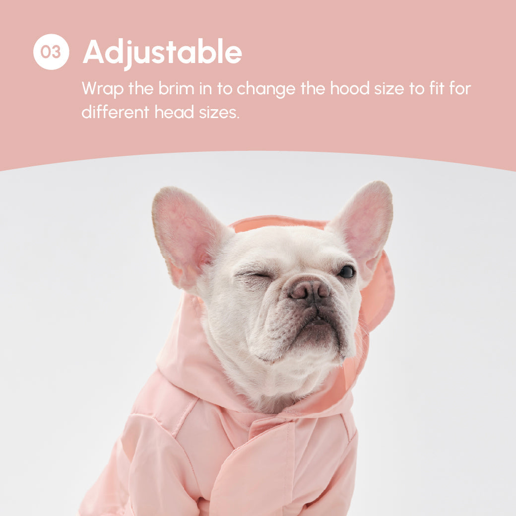 Imperméable Tribeca réglable à scratch - Rose clair