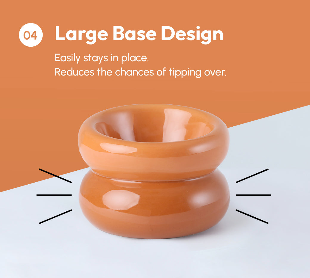 Gamelle Soufflé pour animaux de compagnie - Orange ambré
