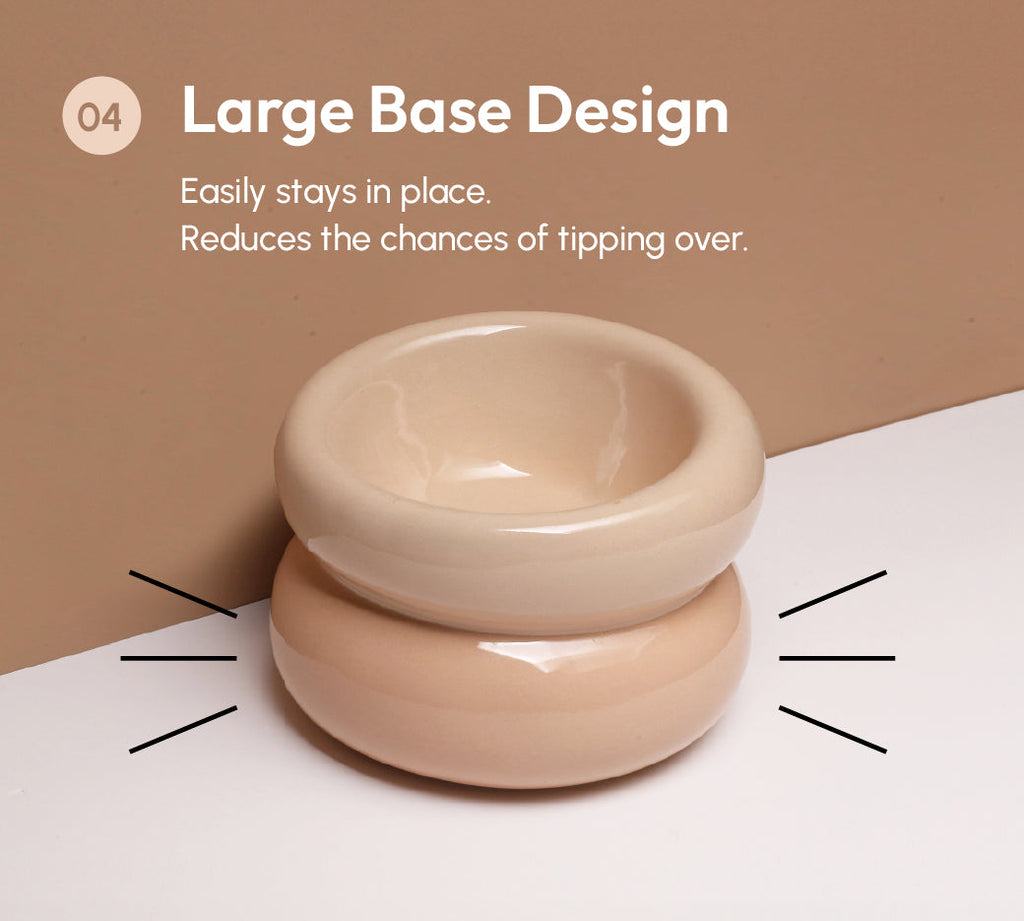 Gamelle Soufflé pour animaux de compagnie - Beige crème