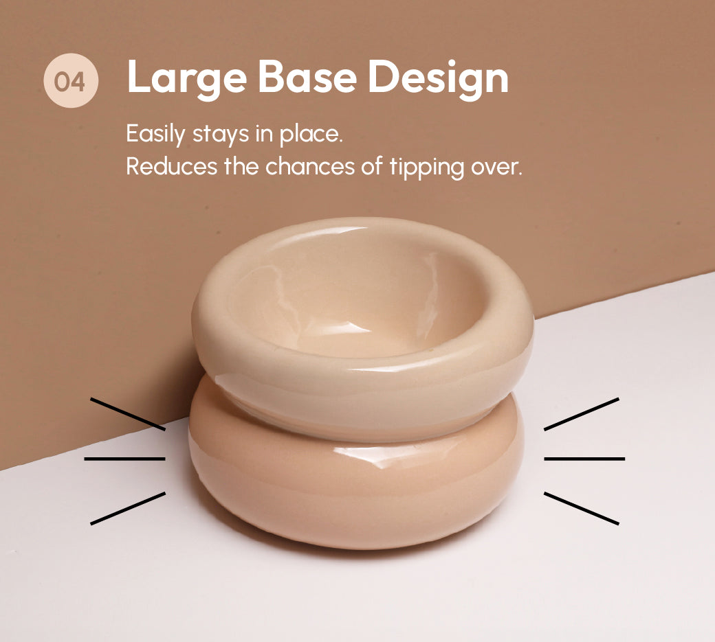 Gamelle Soufflé pour animaux de compagnie - Beige crème