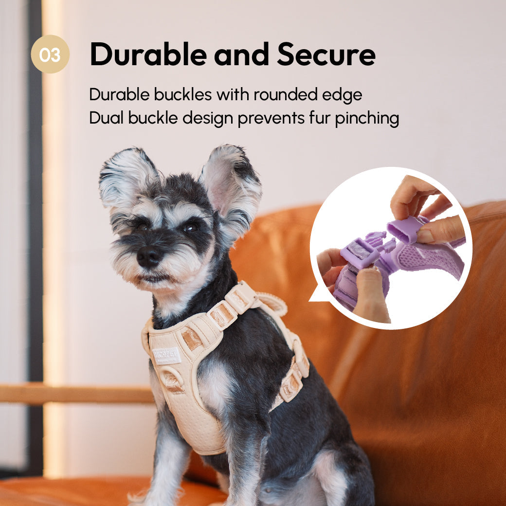HARNAIS ANTI-TRACTION ACTIF POUR ANIMAL DE COMPAGNIE - ABRICOT
