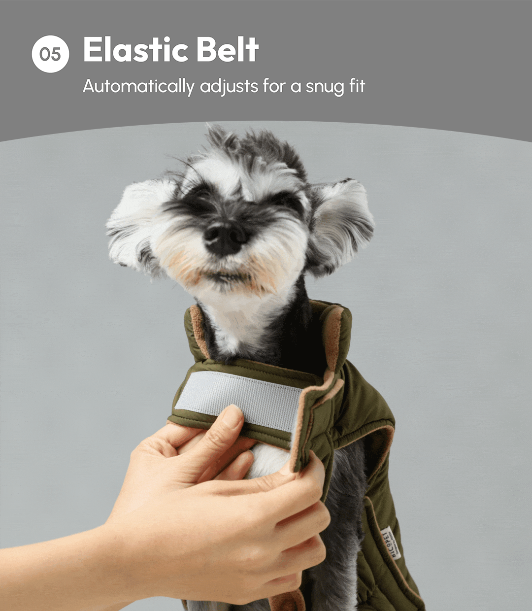 Gilet réversible pour chien - Orange Gris