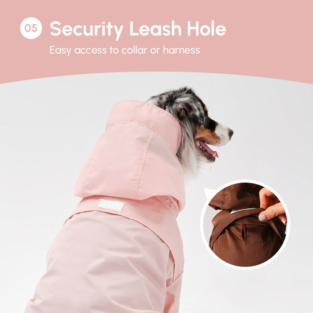 Imperméable Tribeca réglable à scratch - Rose clair