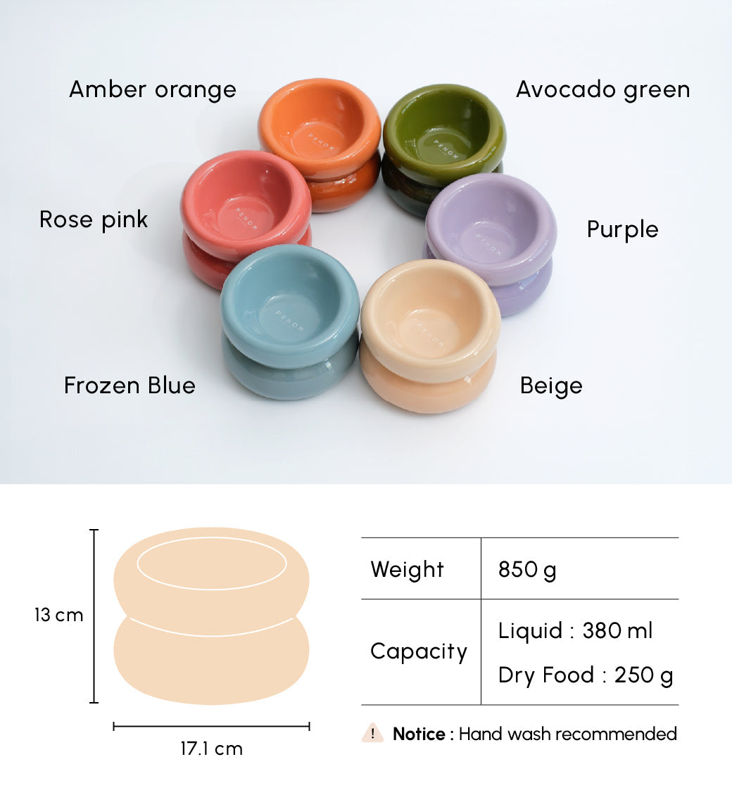 Gamelle Soufflé pour animaux de compagnie - Beige crème