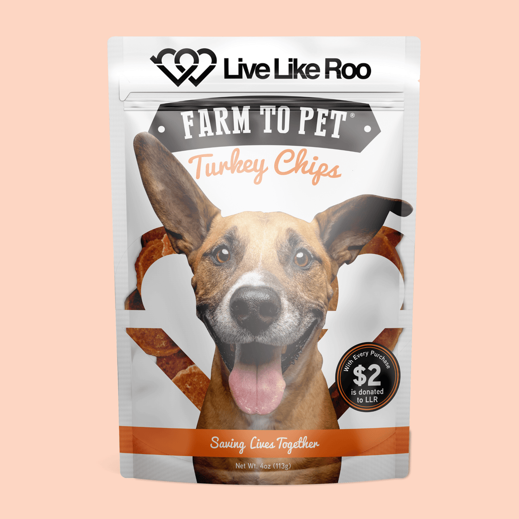 Friandises pour chiens Live Like Roo Turkey Chips | Des friandises qui font la différence