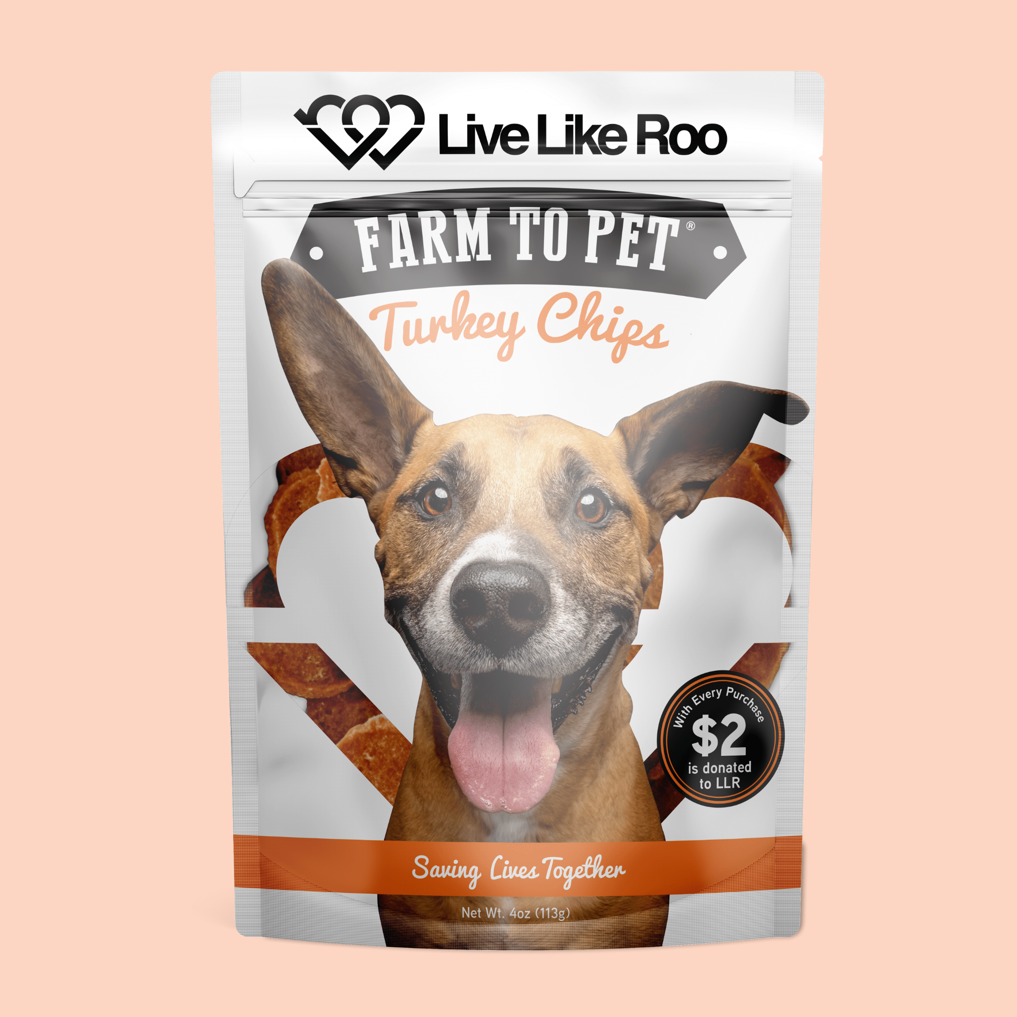 Friandises pour chiens Live Like Roo Turkey Chips | Des friandises qui font la différence