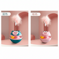 Interactive Tumbler Cat Toy with Feather Teaser & Ball - Self-Play