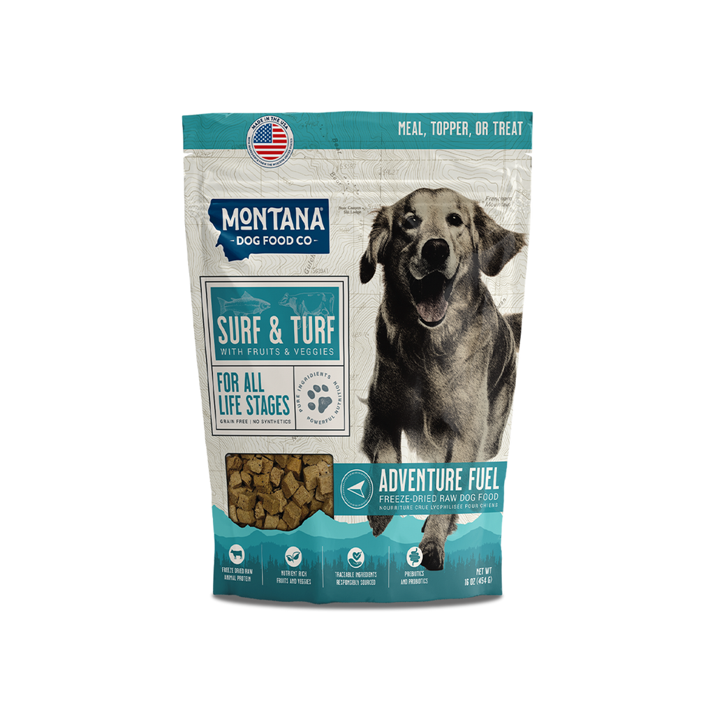 Alimentation d'Aventure Crue Lyophilisée Sans Céréales Terre & Mer (pour Chien)