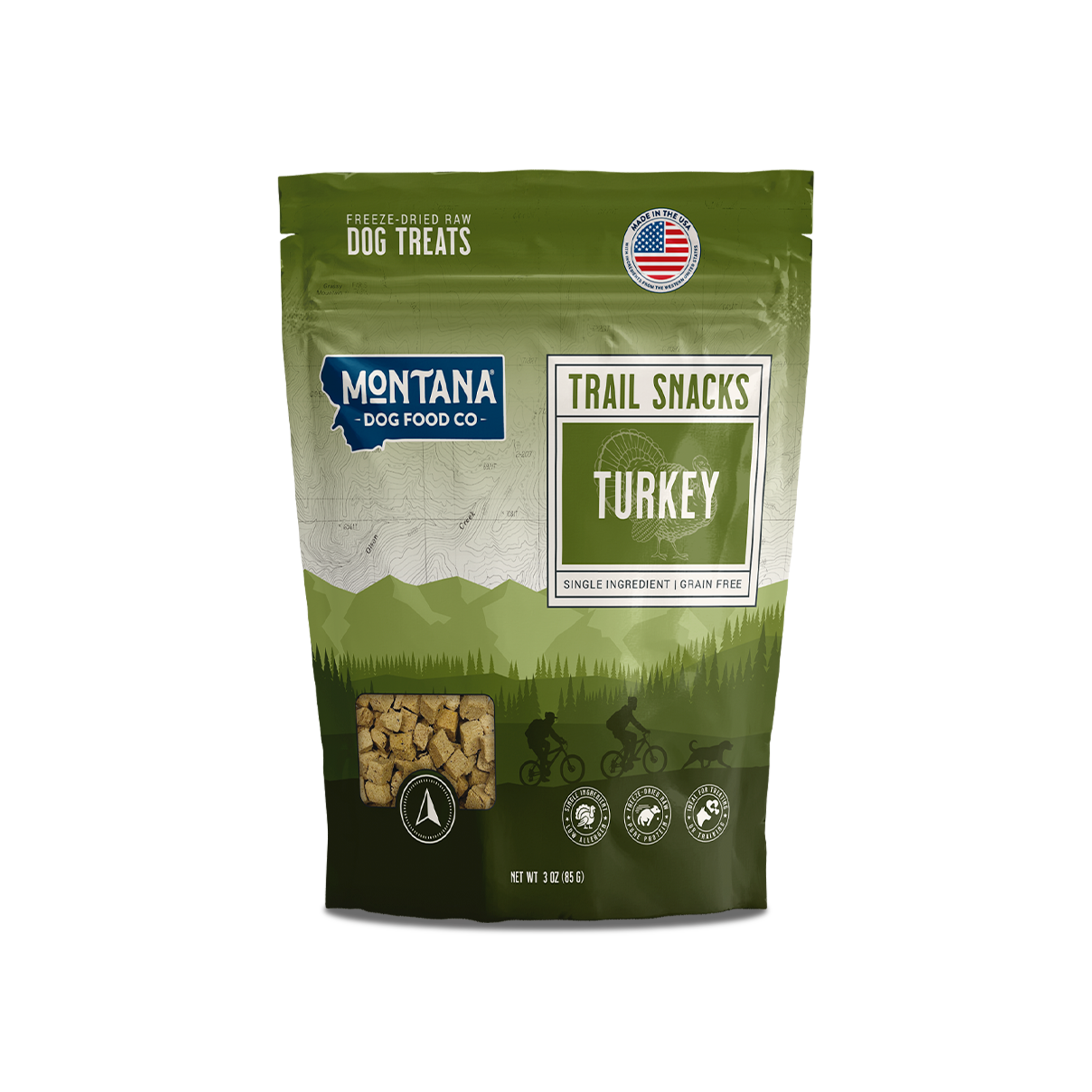 Friandises crues lyophilisées pour chiens - Foie de dinde 85g