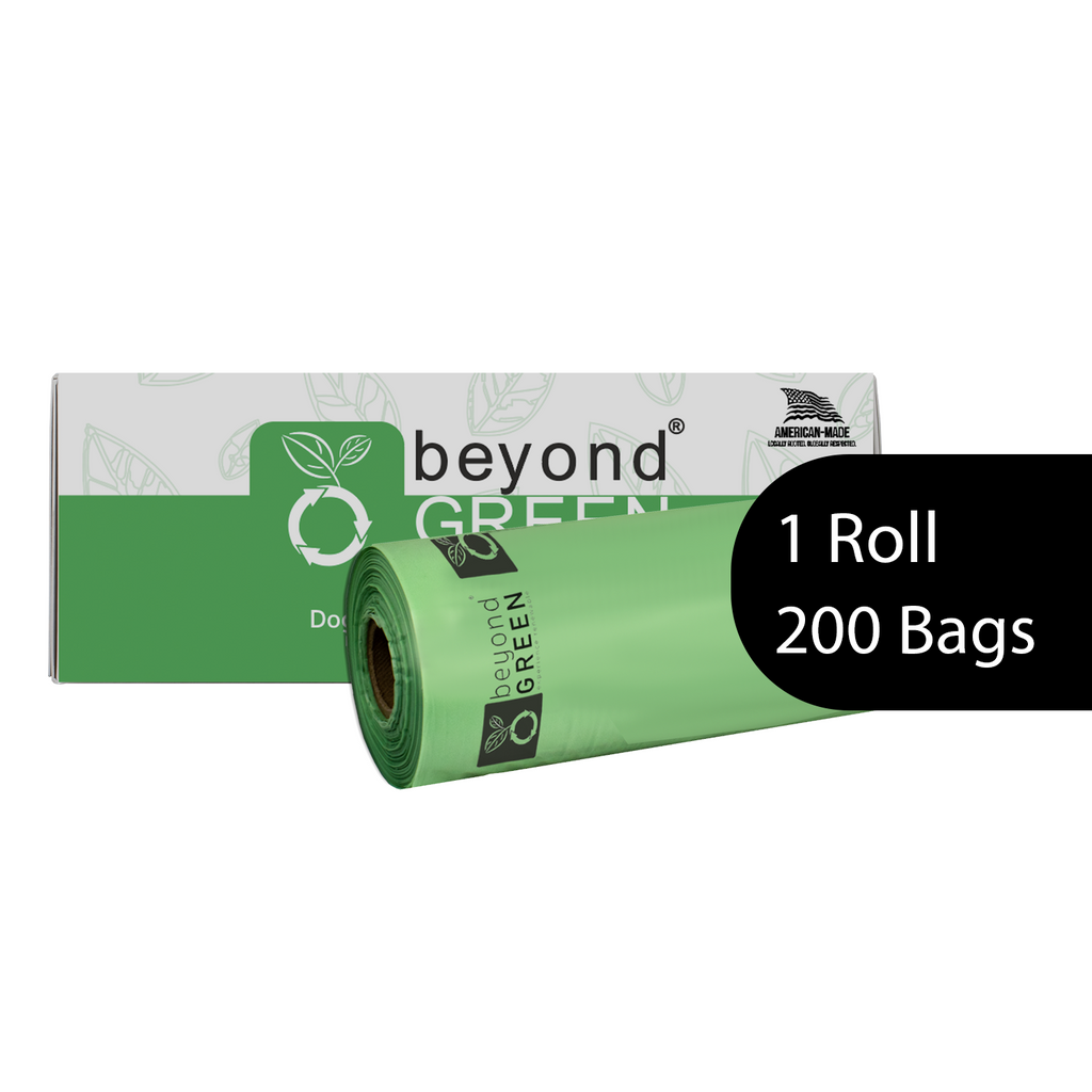 Sacs à déjections canines – Rouleau de 200 sacs de 20 x 33 cm – Fabriqué aux États-Unis