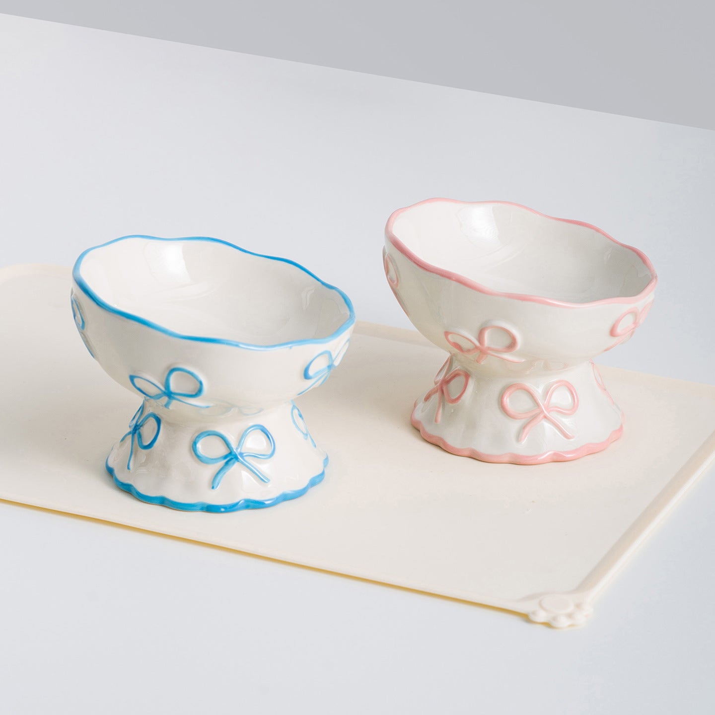 Pet Ceramic Bowl Princess Bow