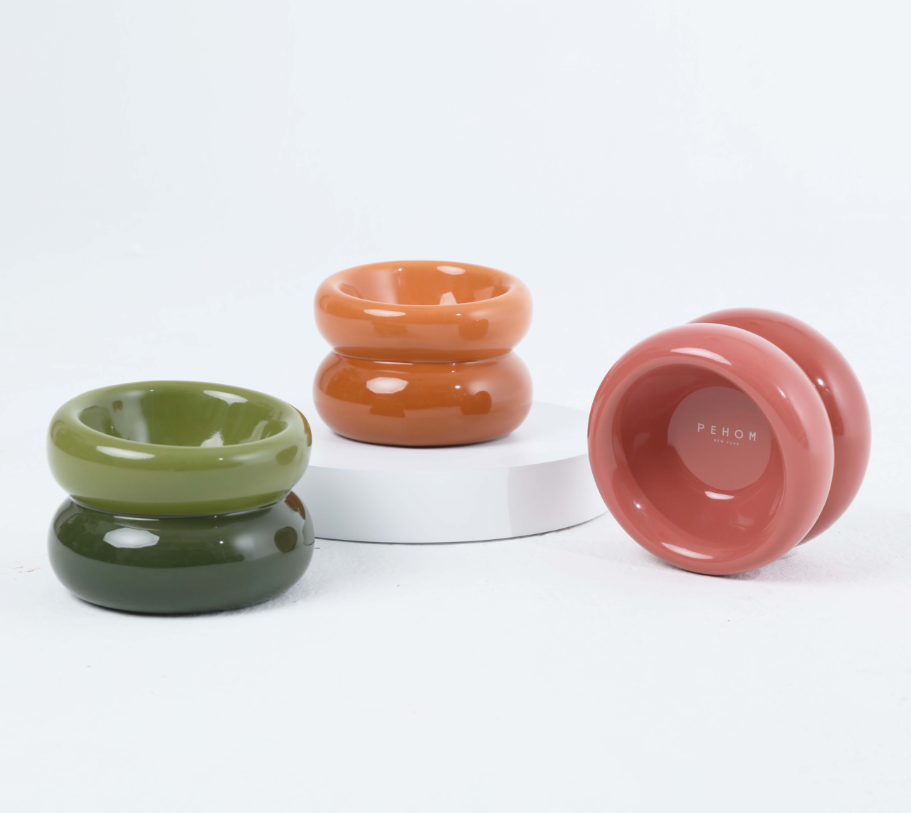 Gamelle Soufflé pour animaux de compagnie - Orange ambré