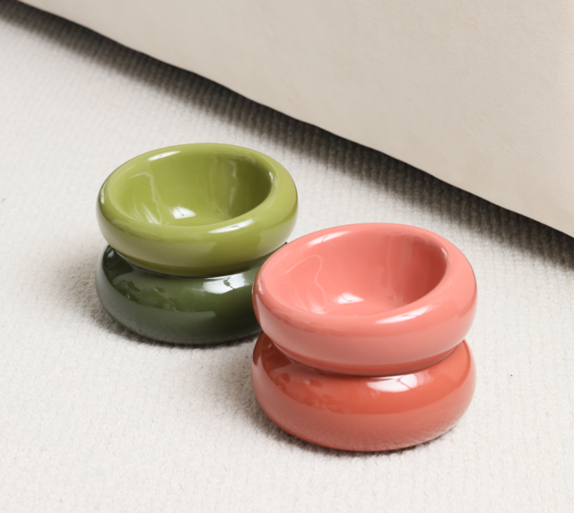 Gamelle Soufflé pour animaux de compagnie - Rose poudré