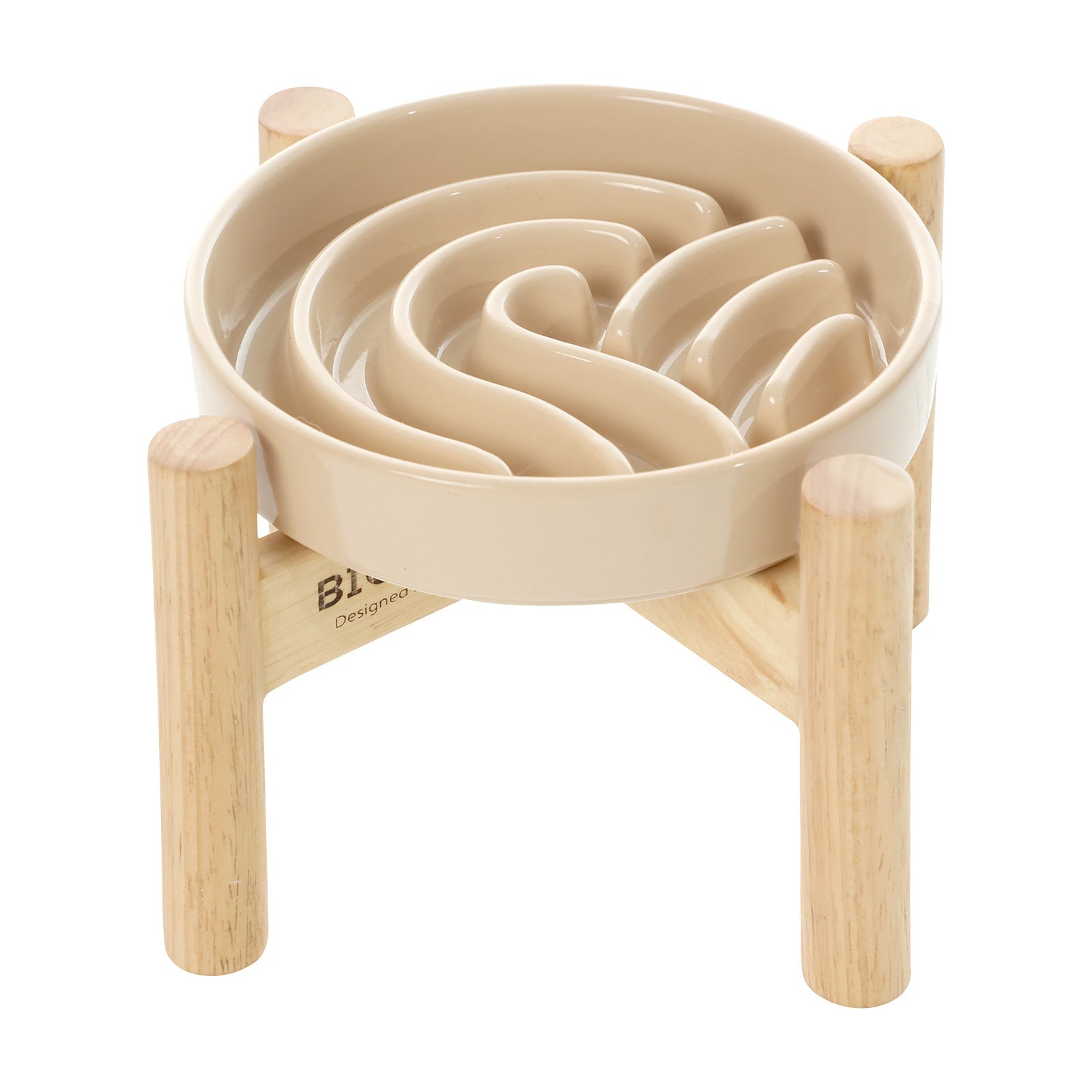 [Wave] Gamelles anti-glouton pour chien - Rose / Beige / Orange