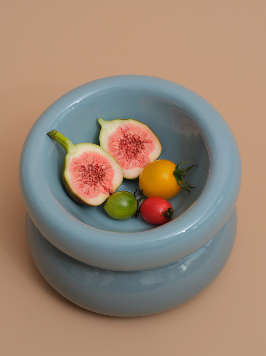 Gamelle soufflée - Bleu givré